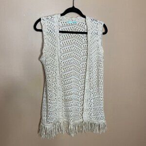 Boho Chic Crochet Knit Coverup Vest
